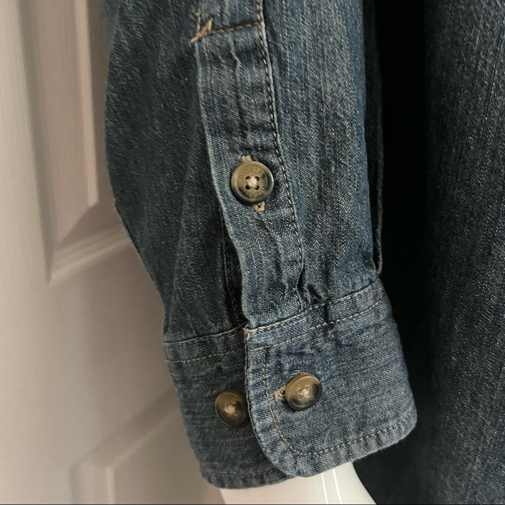 Dickies Dirty Denim Long Sleeve Button Down Work Shirt SIze XL - Picture 4 of 16
